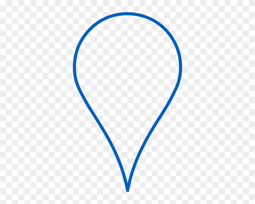 Blue Google Map Pin Svg Clip Arts 360 X 592 Px - Google Map Blue Png #344636