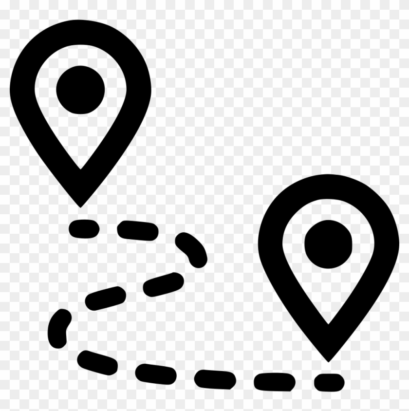 Route Pin Gps Map Marker Navigate Navigation Plan Road - Road Icon Png #344641