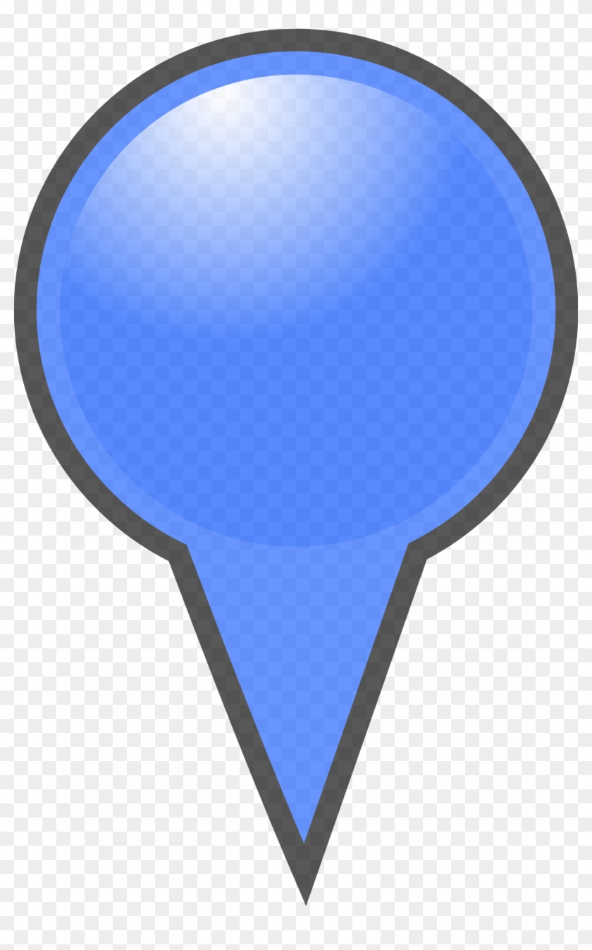 Big Image - Blue Map Marker #344643