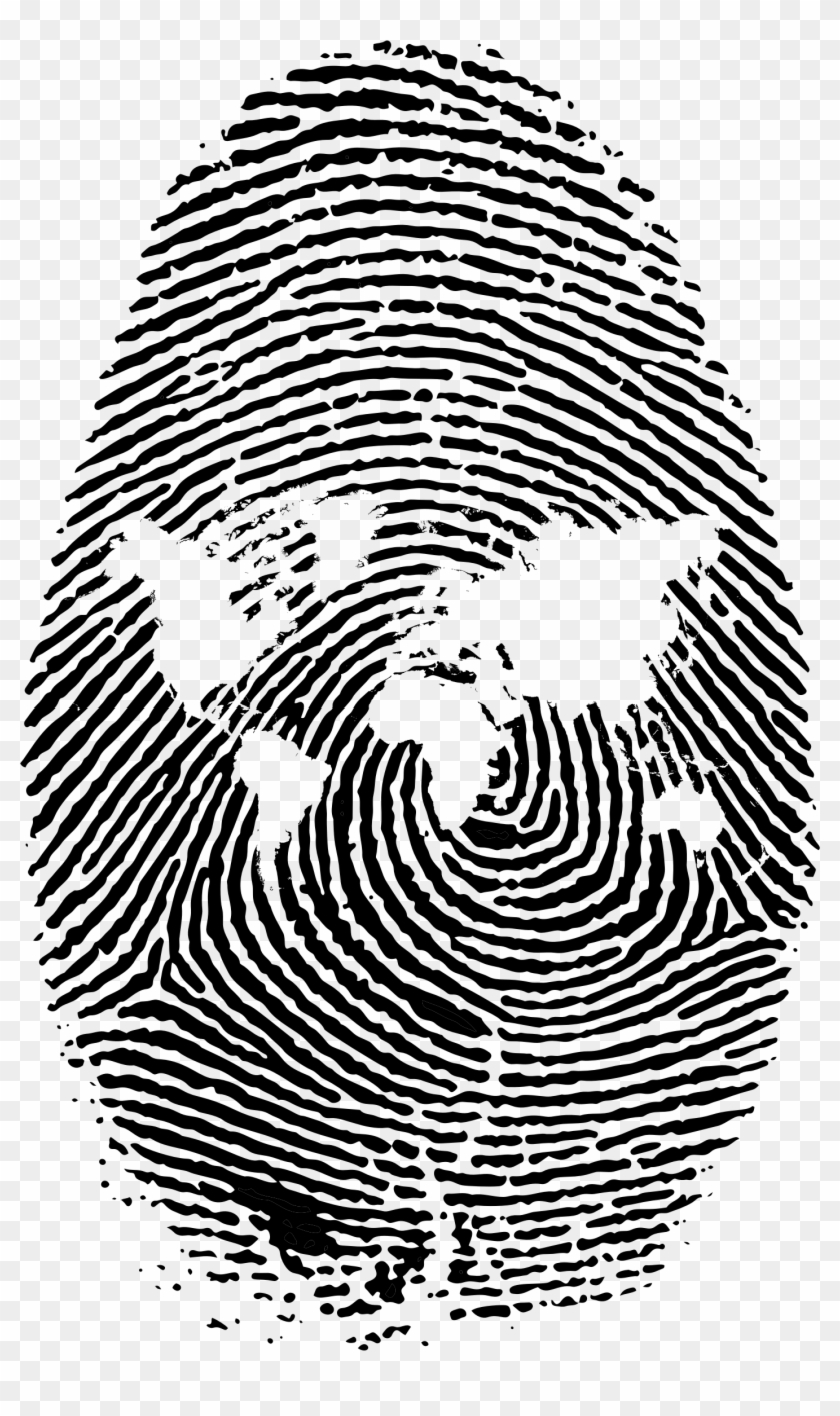 World Map Finger Print - World Map Finger Print #344737