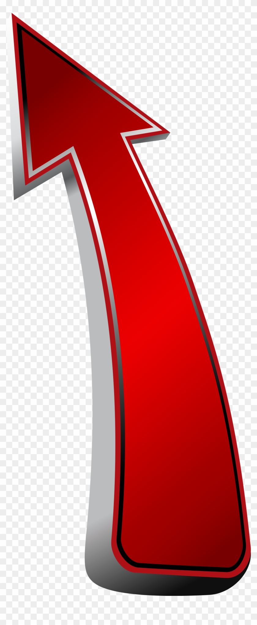 Red Up Arrow Transparent Clip Art Image - Arrow #344791