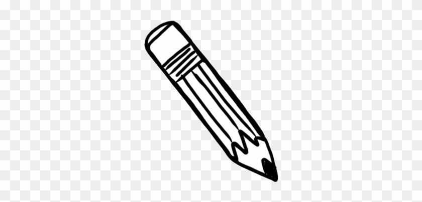 Pencil Clip Art - Pencil Black And White Png #344797