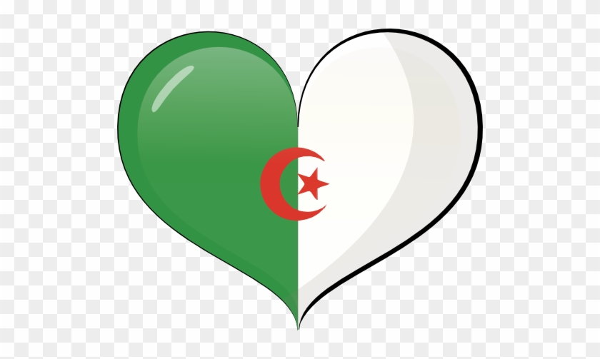 Algeria Heart Flag - Algeria Flag #344824