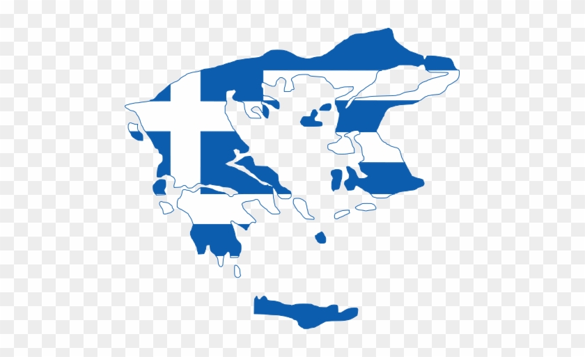 Greece Clipart Greece Map - Greece Flag And Map #344860