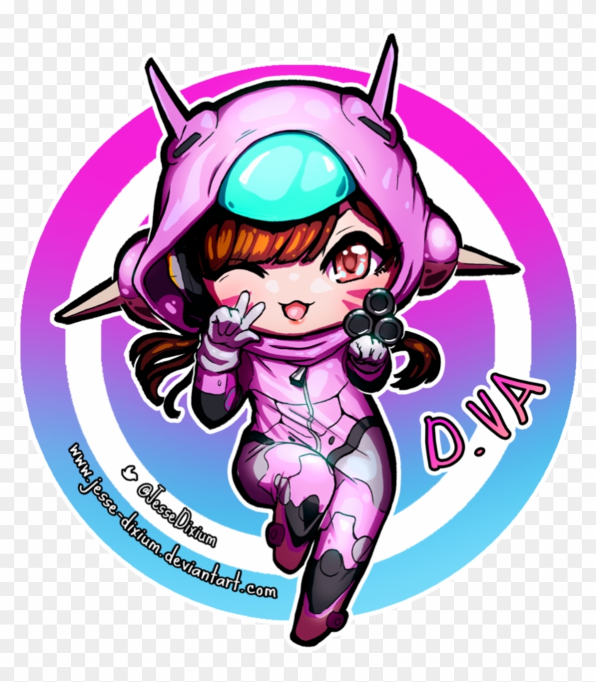 Va Kigurumi Chibi [overwatch Fan Art] By Jesse Dixium - D Va Overwatch Chibi #344891