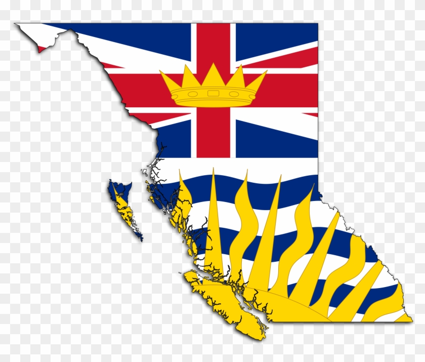 Open - British Columbia Flag Map #344912