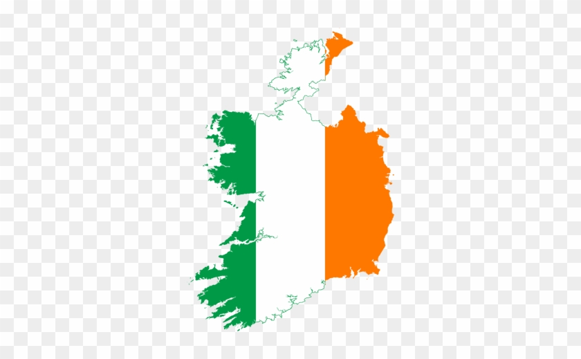 Ireland Flag Map #344914