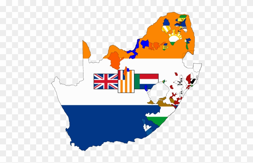 Clipart Map Of Southern Africa - Old South African Flag #344950