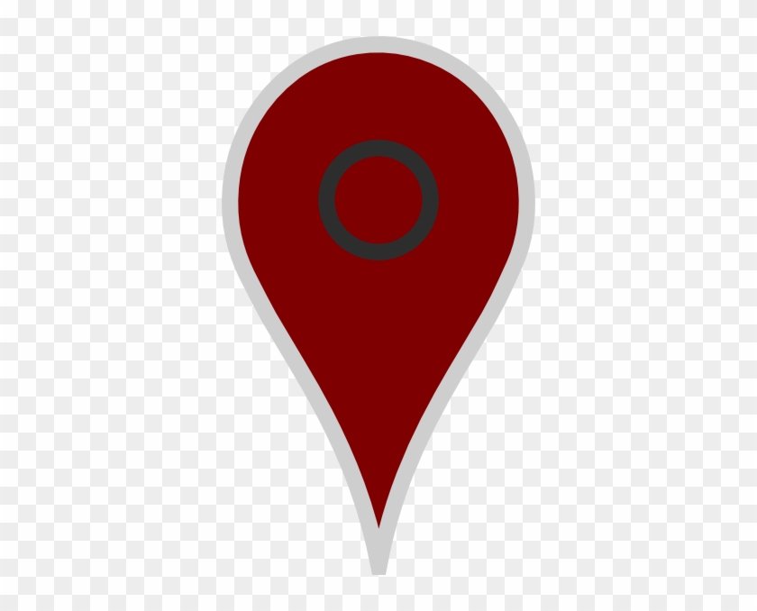 Google Map Pointer Brown Svg Clip Arts 348 X 598 Px - Emblem #345035