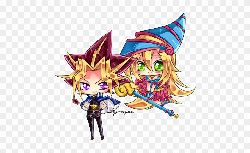 Yami And The Dark Magician Girl By Ang-nyan - Cartoon #345048