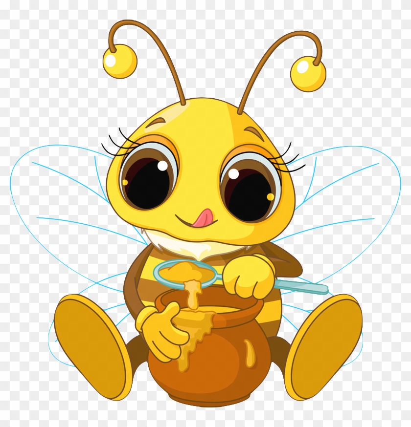 Busy Bee Eat Honey - Cute Honey Bee #345060