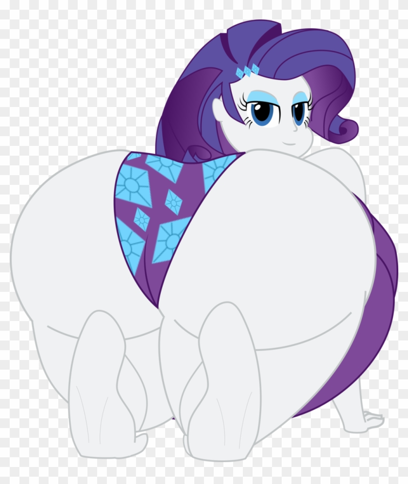 Chubby Eqg Rarity Rear View By Shitigal-artustrarity - Rarity #345161