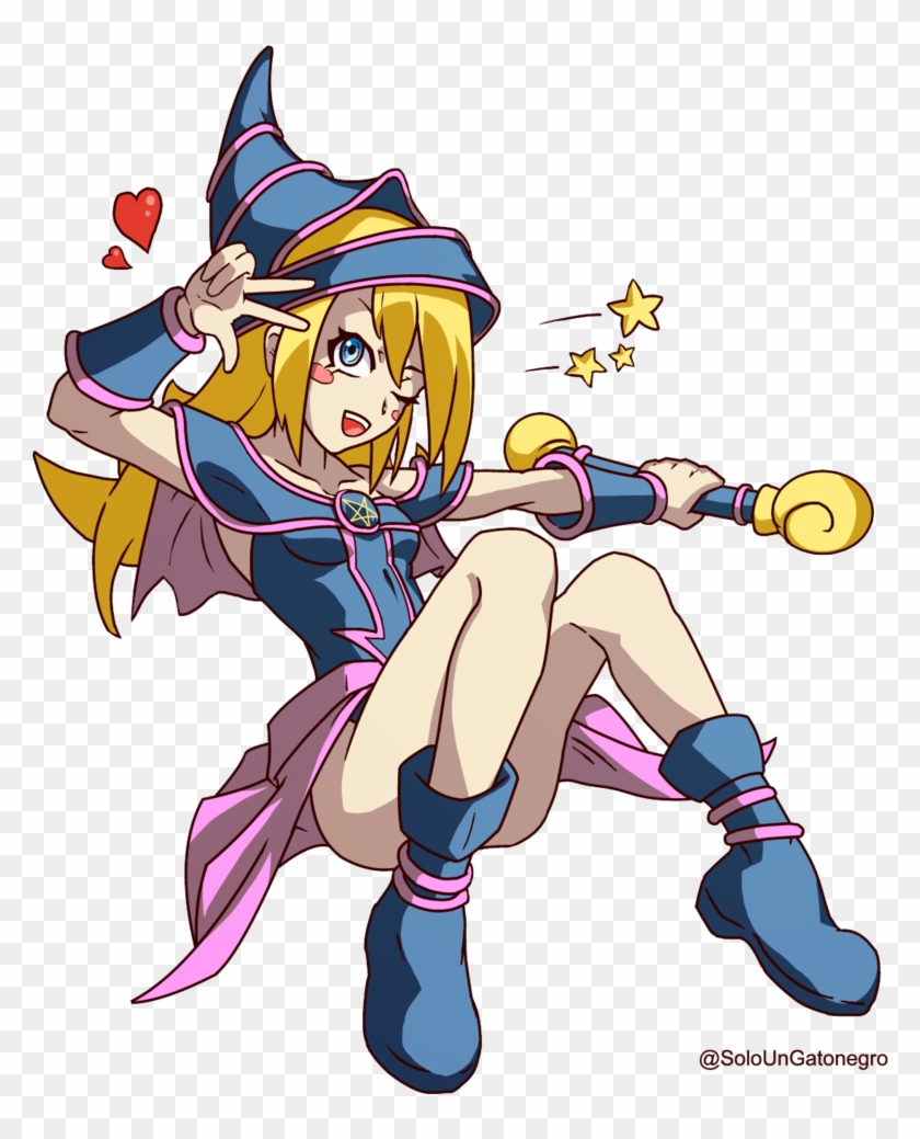 Dark Magician Girl By Soloungatonegro - Cartoon #345328