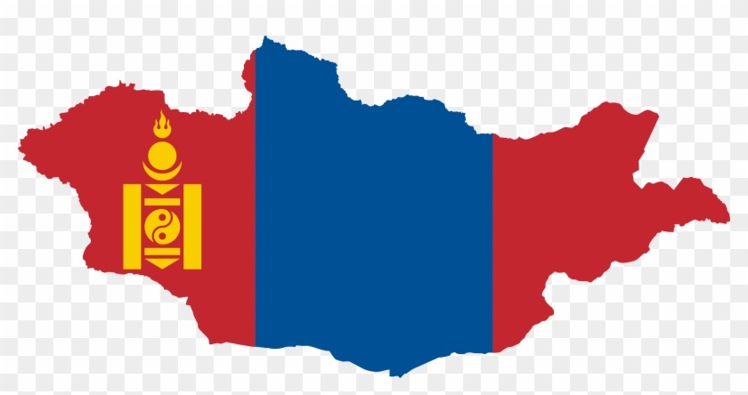 Big Image - Mongolia Flag Map #345374