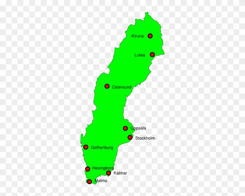 Sweden Map Outline Png #345392