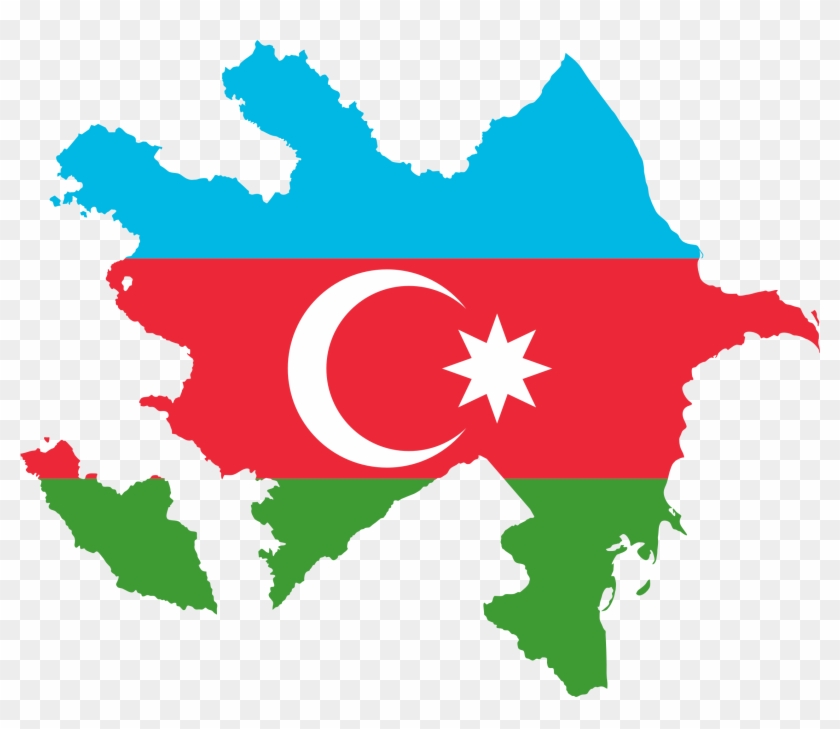 Big Image - Azerbaijan Flag Map #345399