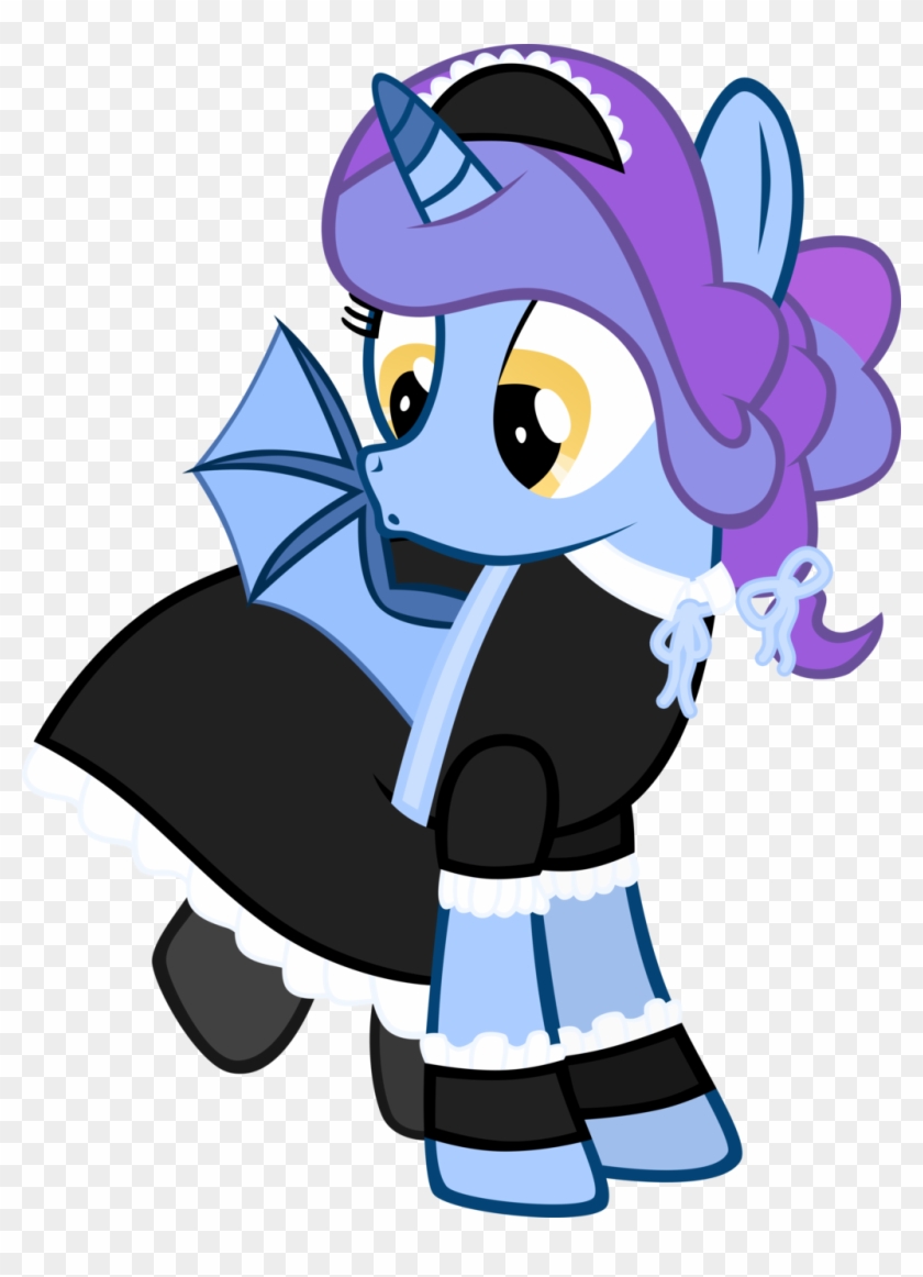 Moon Flower In Maid Dress - Maid Dress Mlp #345422