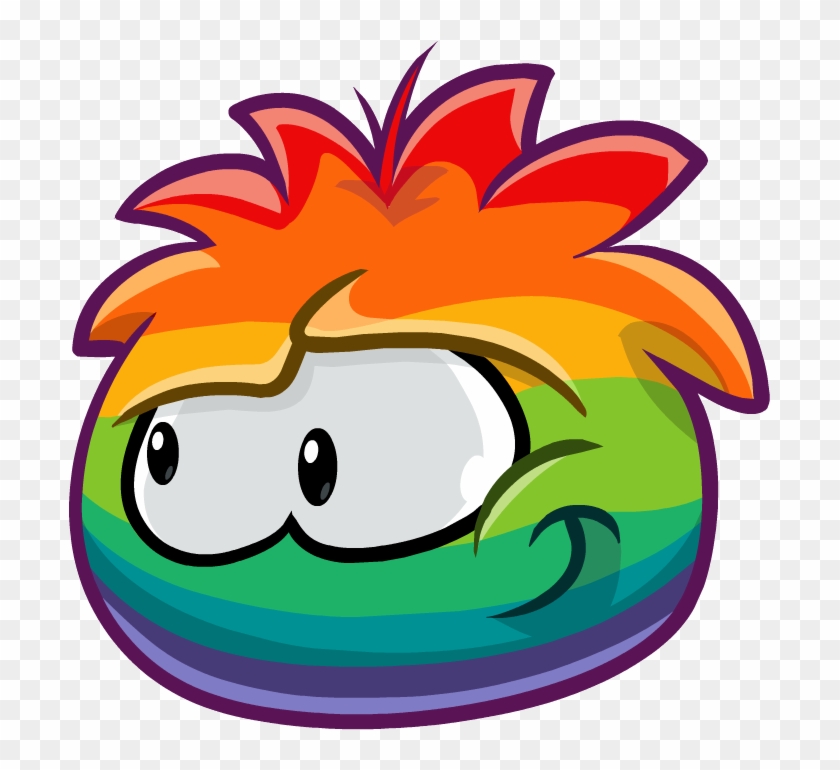 Club Penguin Island Rainbow Clip Art - Club Penguin Red Puffle #345450