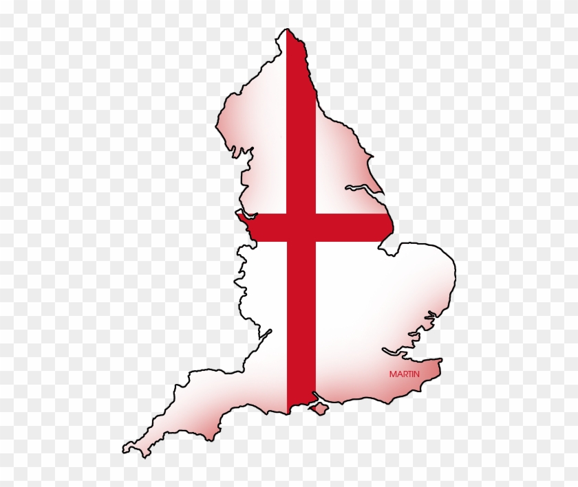 England Map - Flag Of England #345474