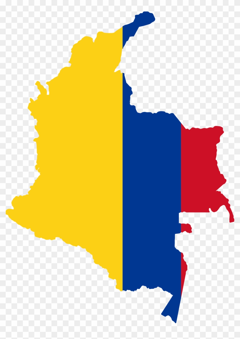 Colombia Map Flag - Colombia Map Flag #345510