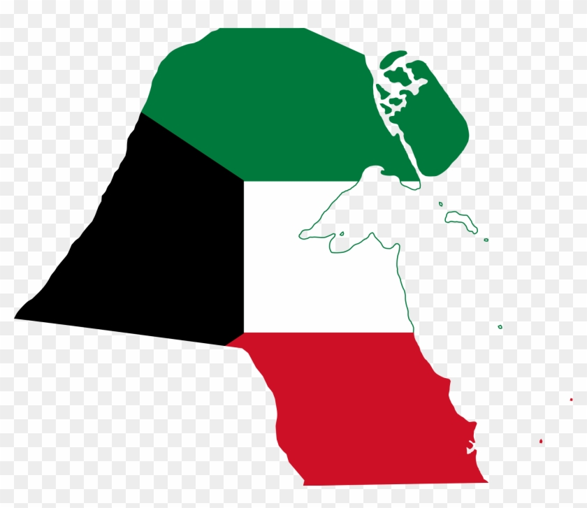 Open - Kuwait Country Map Flag #345562