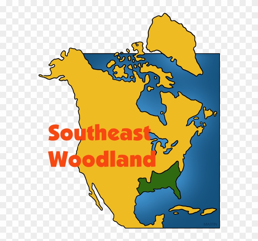 Southeast Woodland Map - Southeast Woodlands Map #345607
