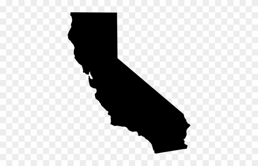 California Black Map Png Png Images - California State Vector #345634