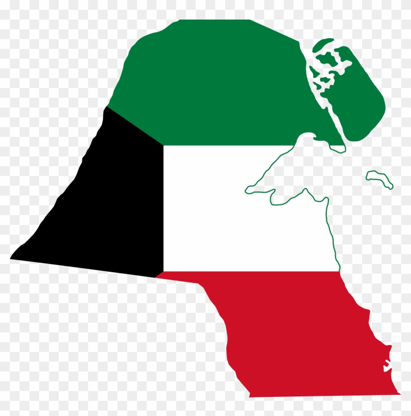 Kuwait - Kuwait Flag Map #345676