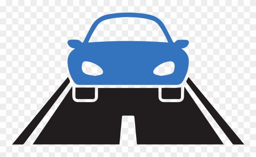 Current Road Capacity - Car On Road Icon #345693