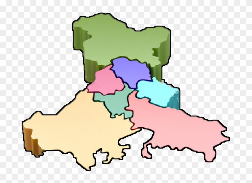 North Zone - 3d Map Of India #345706