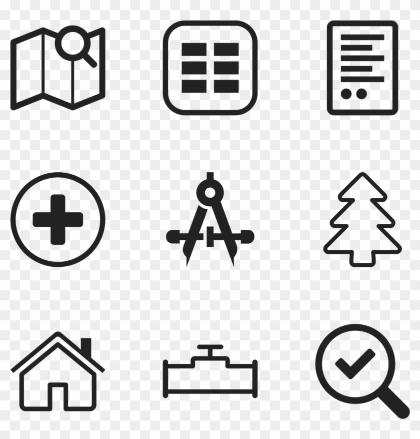 Icons, But Font Awesome And Bootstrap Weren't Broad - Hand Drawn Icons Png #345727
