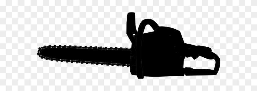 Chainsaw Black Outline Clip Art At Clker Com Vector - Chainsaw Vector #345794