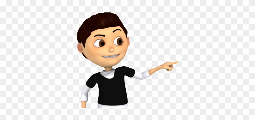 Cartoon Boy Pointing Png #345841