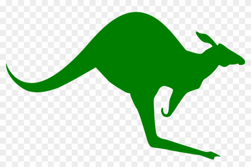Kangaroo Clipart Green - Kangaroo Sign #345863