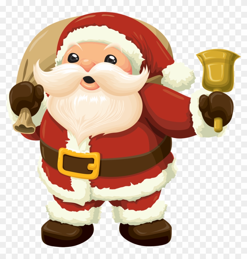 Santa With Bell Png Clipart Best Web Clipart - Santa Claus Bell Png #345887