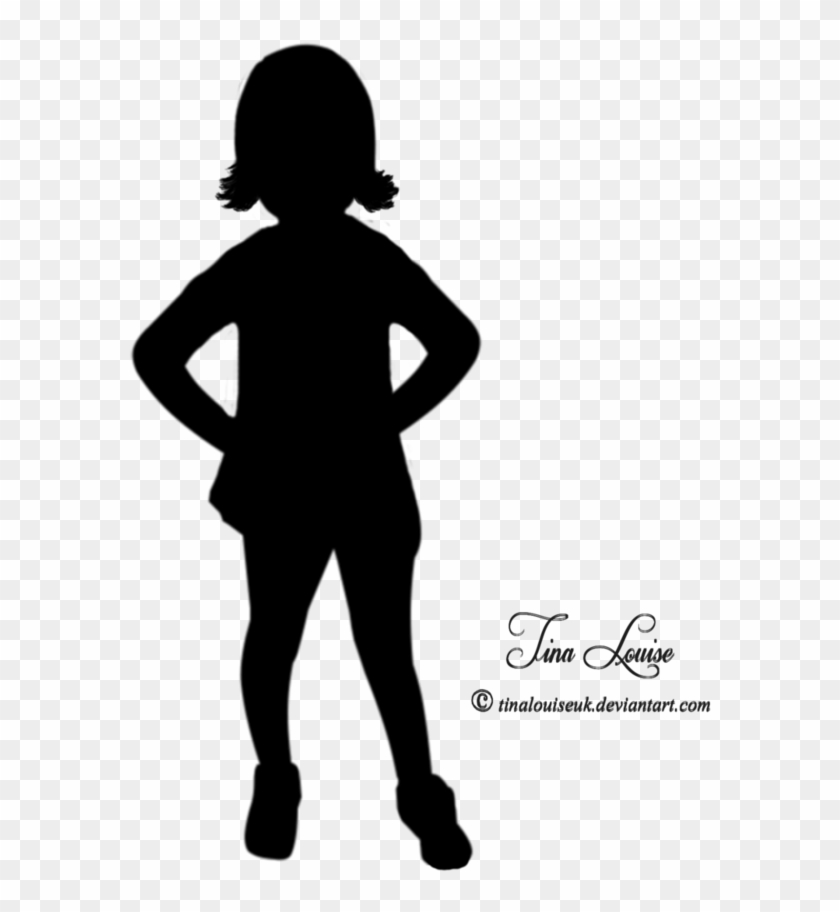 little girl silhouette clip art