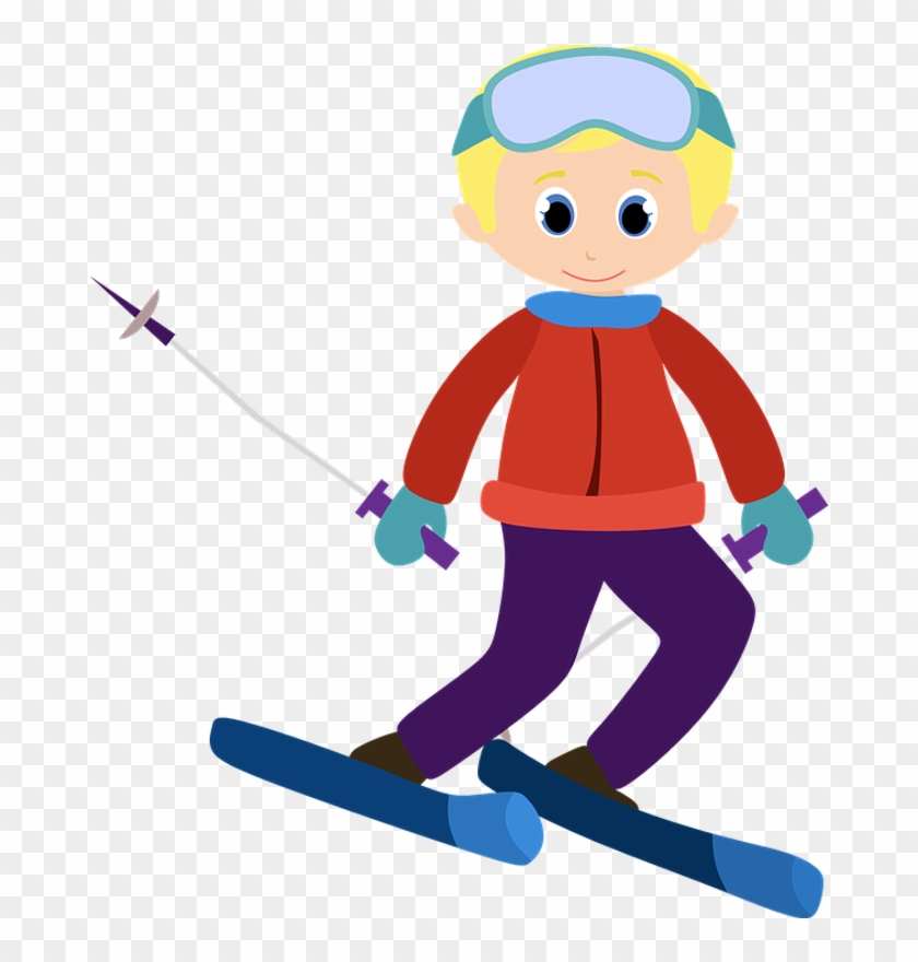 Ski Clipart Person Skiing - Skiing #345982