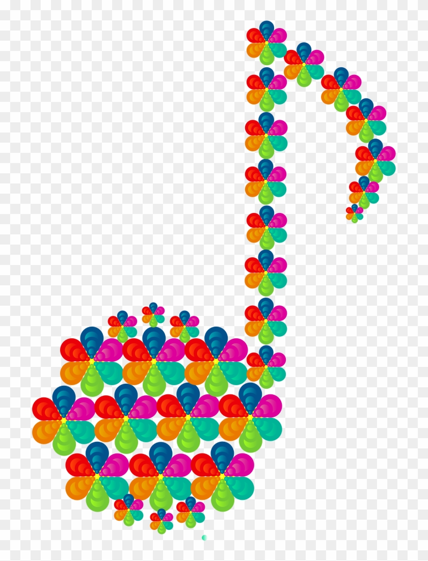 Clipart - Colourful Music Note Border #346076