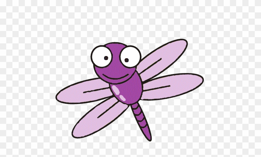Purple Dragonflies Week Of - Purple Dragonfly Cartoon - Free Transparent  PNG Clipart Images Download