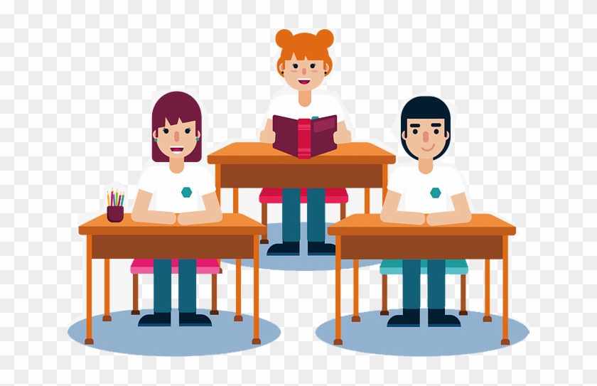 Best Banking Classes In Pune - Students Sitting In Class Cartoon #346108