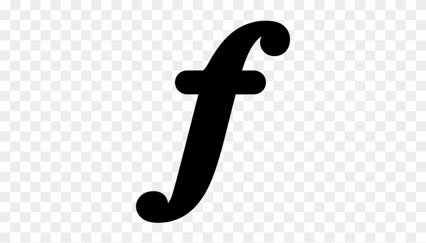 Musical Symbol Of Letter F Vector - F Simbolo Png #346252