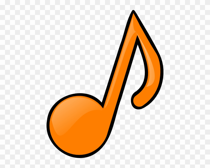 Awesome Idea Musical Note Images Orange Clip Art At - Note Clipart #346353