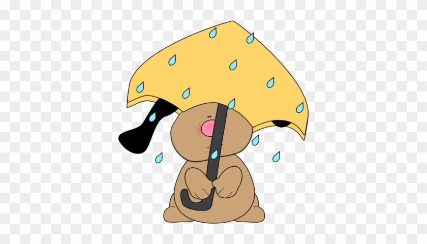 Clipart Wet Dog - Dog In The Rain Clip Art #346375