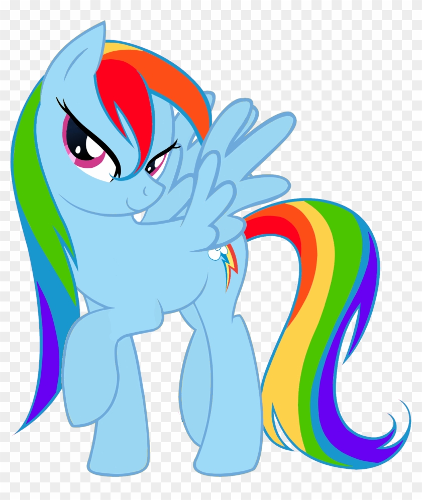 Wet Hair Rainbow Dash By Timon The Bronie - Rainbow Dash Long Hair #346382