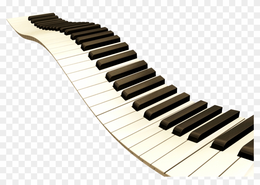 Piano Musical Keyboard Clip Art - Wavy Piano Keys #346439