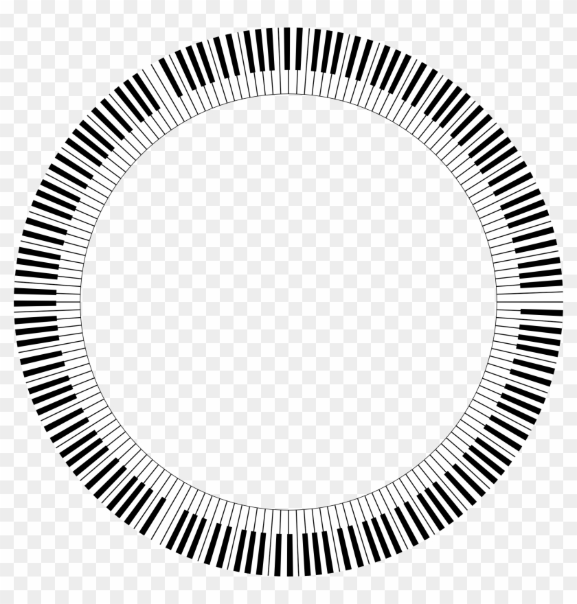 This Free Icons Png Design Of Piano Keys Circle Large - Illustration #346478