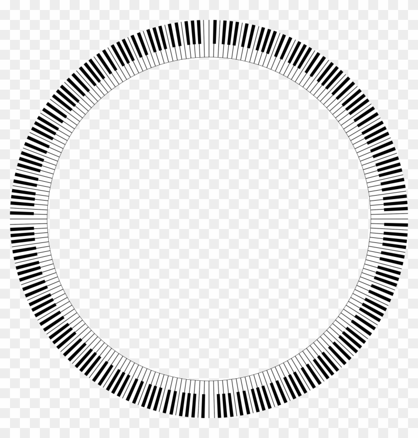 Piano Clipart Piano Key - Rounded Piano Keys #346489