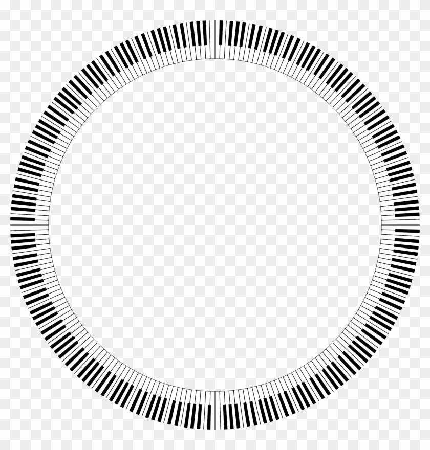 Piano Clipart Piano Key - Rounded Piano Keys #346489