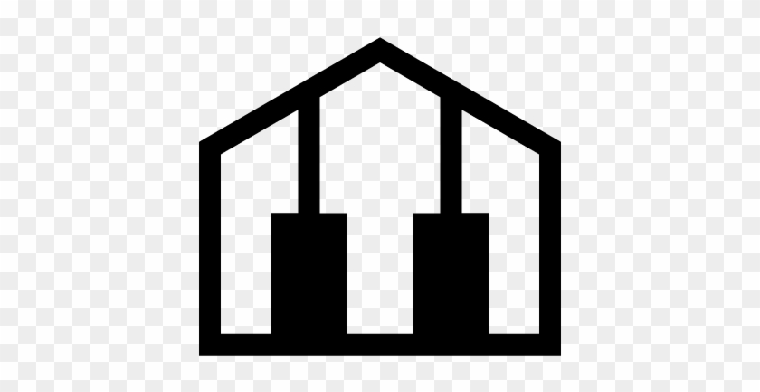 Music House With Piano Keys Vector - Sowme'eh Sara #346505