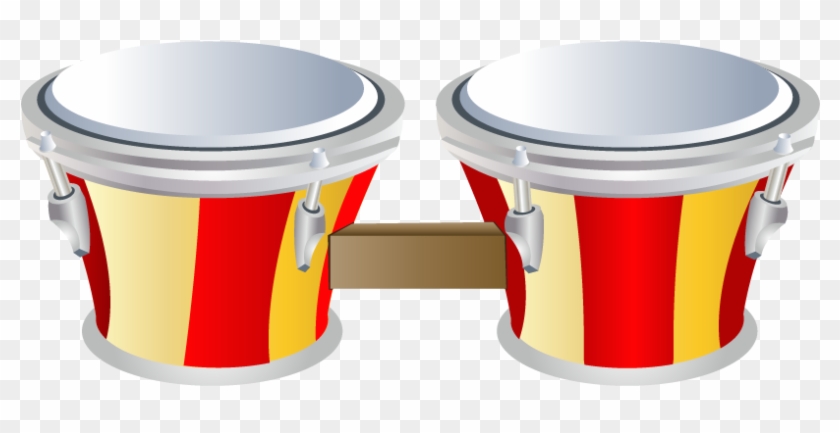 Musical Instrument Drums Clip Art - Green Tambourines: A Percussion Instruments Coloring #346506